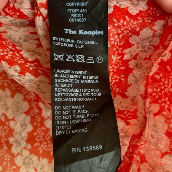 THE KOOPLES 100% Silk Tank, Front 1/2 Zip, Size XS, Barely Worn, Excellent Cond - Picture 14 of 14